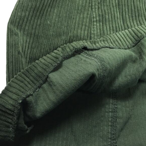 Zara Trafaluc Skirt Corduroy Ribbed Mini Skirt Button Detail Green Women's Small - Picture 8 of 8